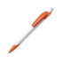 Ручка шариковая «Тироль», белый/оранжевый, белый/оранжевый, пластик
