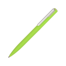 Ручка шариковая пластиковая Bon с покрытием soft touch, зеленое яблоко (Р)