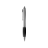 Шариковая ручка Nash, серебристый/черный, аБС пластик