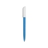 Ручка пластиковая шариковая Миллениум Color BRL, голубой/белый, голубой/белый, пластик