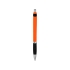 Однотонная шариковая ручка Turbo с резиновой накладкой, оранжевый, оранжевый/черный/серебристый, абс пластик