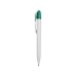 Ручка шариковая Celebrity «Эллингтон», белый/зеленый, белый/зеленый/серебристый, пластик