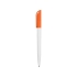 Ручка пластиковая шариковая Миллениум Color CLP, белый/оранжевый, белый/оранжевый, пластик