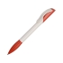Ручка шариковая Senator модель Hattrix Basic, белый/красный, белый/красный, пластик