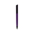 Ручка пластиковая шариковая C1 софт-тач, фиолетовый, черный, фиолетовый, пластик с покрытием soft-touch