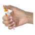 Ручка шариковая Clic Pen, белый/оранжевый, белый/оранжевый, абс пластик