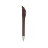 Ручка шариковая Вашингтон, коричневый, коричневый/серебристый, пластик