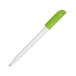 Ручка пластиковая шариковая Миллениум Color CLP, белый/зеленое яблоко, белый/зеленое яблоко, пластик