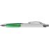 Ручка шариковая «Призма», белый/зеленый, белый/зеленый, пластик