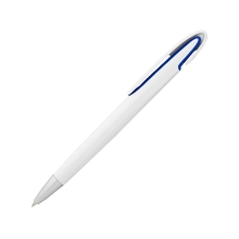 Ручка шариковая Rio, синие чернила, белый/ярко-синий