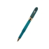 Ручка пластиковая шариковая Monaco, 0,5мм, синие чернила, морская волна, морская волна/золотистый, пластик с покрытием silk-touch/металл