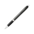 Однотонная шариковая ручка Turbo с резиновой накладкой, черный, черный/серебристый, абс пластик