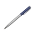 Набор Cerruti 1881: ручка шариковая, флеш-карта USB 2.0 на 4 Гб «Zoom Blue», синий/серебристый, латунь/цинковый сплав