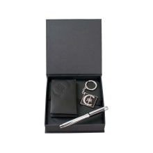 Набор Cerruti 1881: визитница, ручка роллер, брелок с флеш-картой USB 2. на 4 Гб