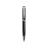 Набор Diplomat: визитница, ручка шариковая, черный, черный, серебристый, натуральная кожа/металл