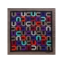 Платок шелковый Ungaro модель «Monogramma», коричневый/разноцветный, 100% шелк