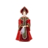 Набор: кукла в народном костюме, платок «Евдокия», красный, красный/белый, кукла- фаянс/хлопок; платок- шерсть 80%/вискоза 20%