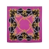 Платок шелковый Lady Hamilton, розовый/черный, 100% шелк
