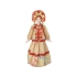 Набор Катерина: кукла в народном костюме, платок в деревянном сундуке, золтистый/красный, золотистый/красный, коричневый, кукла- фарфор; платок- шерсть 80%/вискоза 20%, сундук- дерево