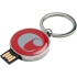 Набор Cacharel: шариковая ручка, брелок с флеш-картой USB 2. на 4 Гб, красный/серебристый, красный/серебристый, латунь/цинковый сплав