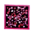 Платок шелковый Ungaro модель«Nuoro», розовый/черный, 100% шелк
