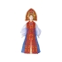 Набор: кукла в народном костюме, платок «Марфа», красный/синий, красный/синий, кукла- фаянс/хлопок; платок- шерсть 80%/вискоза 20%