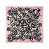 Платок шелковый Ungaro модель «Faenza», розовый/черный, 100% шелк