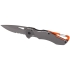Нож Deltaform с карабином, серый/черный /оранжевый, нержавеющая сталь