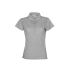 Рубашка поло First 2.0 женская, серый меланж, серый меланж, хлопок