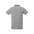 Мужская футболка поло Fairfield с коротким рукавом с проклейкой, серый меланж/темно-синий/белый, серый меланж/темно-синий/белый, трикотажное пике, 90% хлопок, 10% вискоза