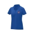 Женская стильная футболка поло с короткими рукавами Deimos, синий, синий, 100% полиэстер