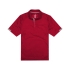 Рубашка поло Kiso мужская, красный, красный/серый, 100% микрополиэстер