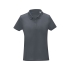 Женская стильная футболка поло с короткими рукавами Deimos, storm grey, темно-серый, 100% полиэстер