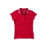 Рубашка поло Deuce женская, красный, красный/белый, 100% чесаный хлопок, пике
