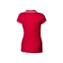 Рубашка поло Deuce женская, красный, красный/белый, 100% чесаный хлопок, пике
