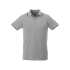 Мужская футболка поло Fairfield с коротким рукавом с проклейкой, серый меланж/темно-синий/белый, серый меланж/темно-синий/белый, трикотажное пике, 90% хлопок, 10% вискоза