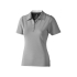 Рубашка поло Markham женская, серый меланж/антрацит, серый меланж/антрацит, 95% хлопок, 5% эластан, двойной пике