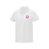 Женская стильная футболка поло с короткими рукавами Deimos, белый, белый, 100% полиэстер