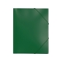 Папка формата А4 на резинке, зеленый, зеленый, пластик, 0,5 мм