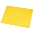 Папка-конверт А4 с кнопкой, желтый, желтый, полипропилен