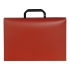 Папка-портфель А4, красный, красный, пластик, 0,6 мм