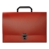 Папка-портфель А4, красный, красный, пластик, 0,6 мм