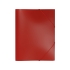 Папка формата А4 на резинке, красный, красный, пластик, 0,5 мм