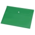 Папка-конверт А4 с кнопкой, зеленый, зеленый, полипропилен