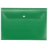 Папка-конверт А4 с кнопкой, зеленый, зеленый, полипропилен