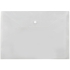 Папка-конверт A4 с кнопкой 0.18 мм, прозрачный, прозрачный, пластик