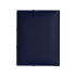 Папка формата А4 на резинке, синий, синий, пластик, 0,5 мм