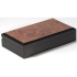 Набор Samsonite (Самсонайт): портмоне, ключница  в деревянной  коробке, черный, натуральная кожа