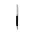 Подарочный набор: ручка шариковая, бумажник, черный, черный, серебристый, металл/искусственная кожа