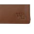 Набор William Lloyd : портмоне, ручка шариковая, коричневый/серебристый, натуральная кожа/металл